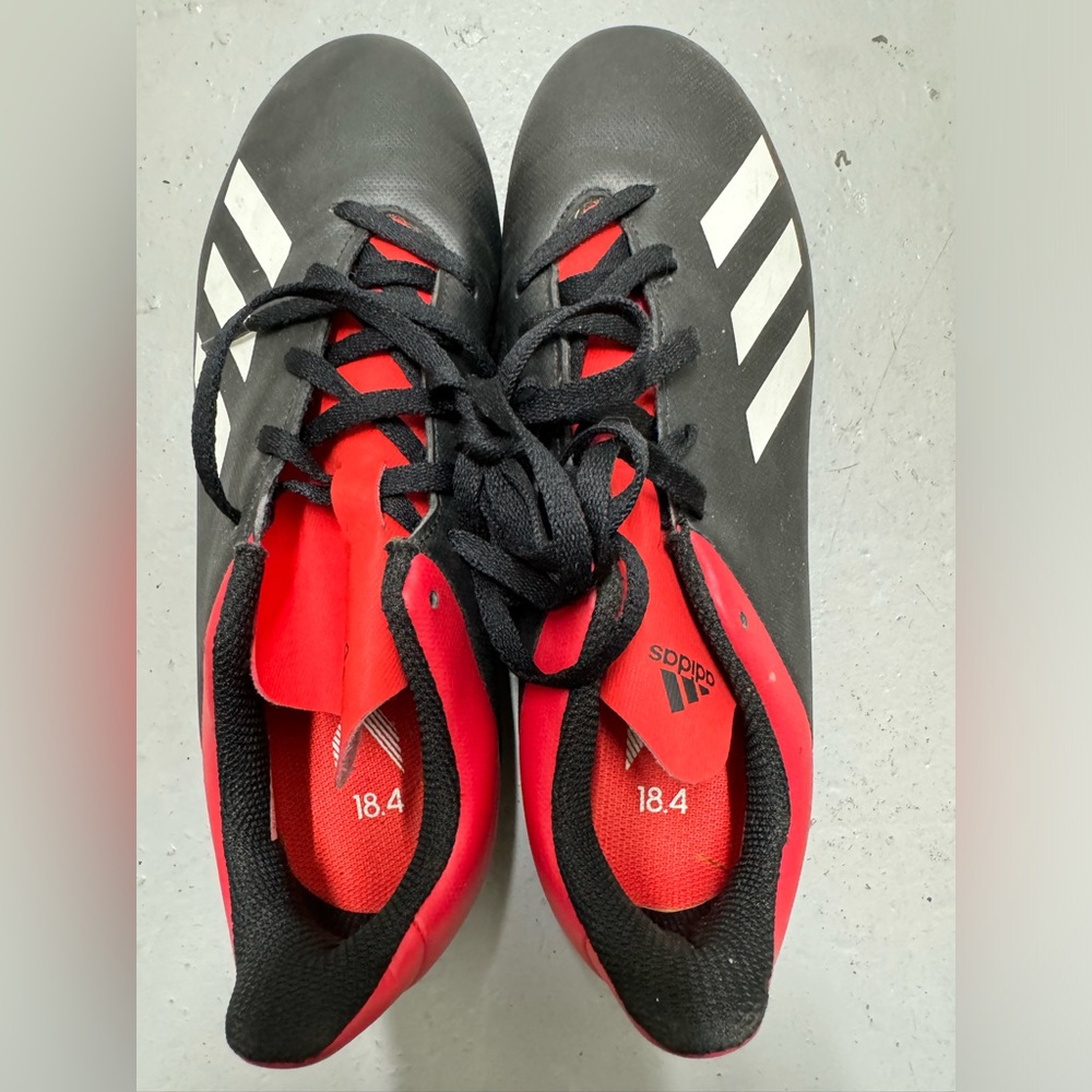 Adidas Red and Black Sports Shoes